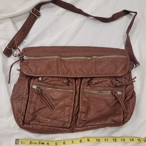 Brown satchel/crossbody purse